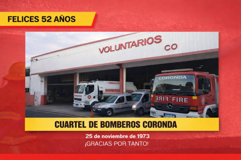 Felices 52 años al Cuartel de Bomberos Voluntarios de Coronda